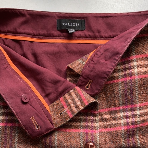 EUC Talbots Button Down Skirt Size 12 - Picture 2 of 4
